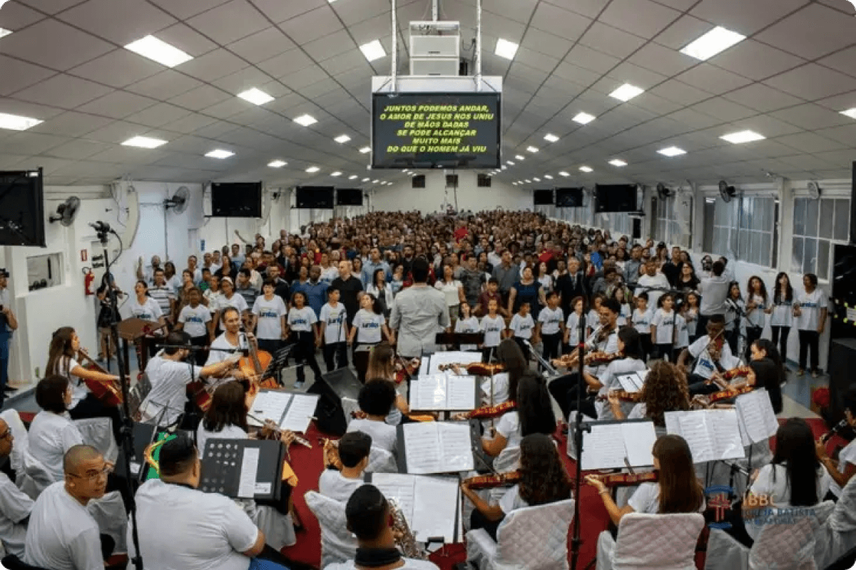 Apresentação do grande coral